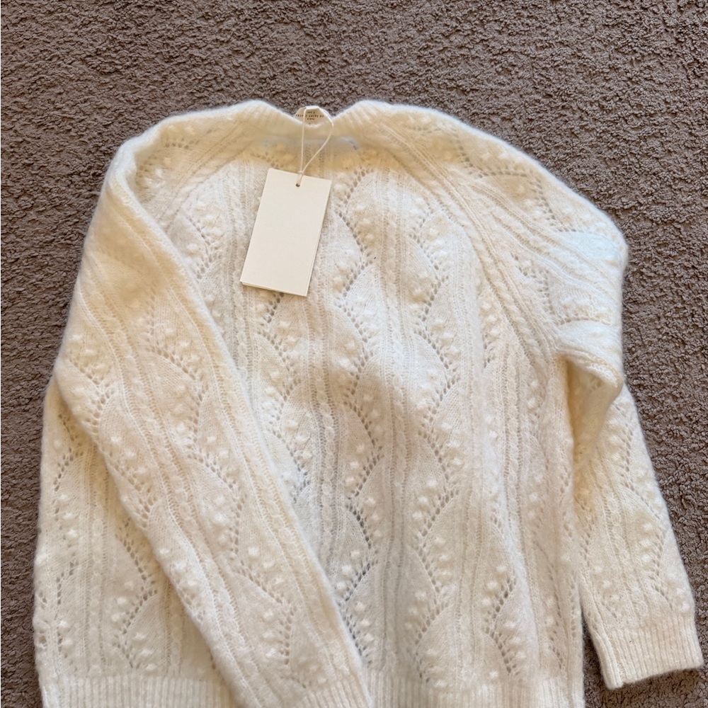 Sezane Ecru cardigan - Picture 3 of 11